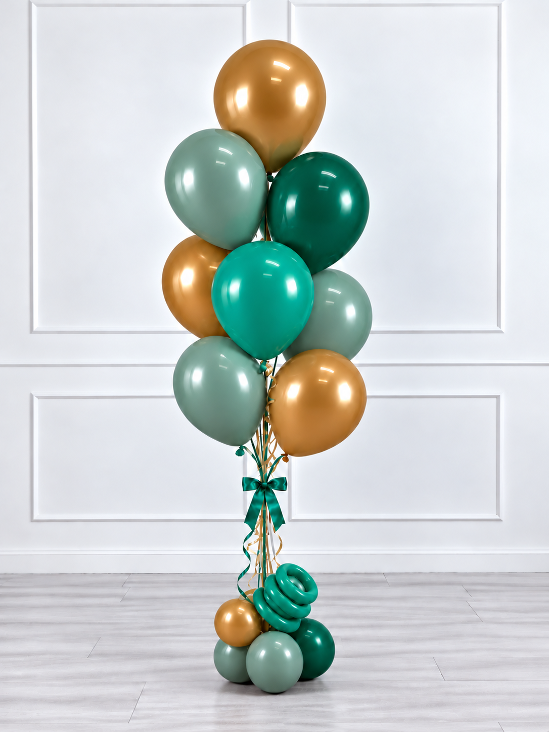 Ana Karina Balloons emerald forest balloon bunch deluxe