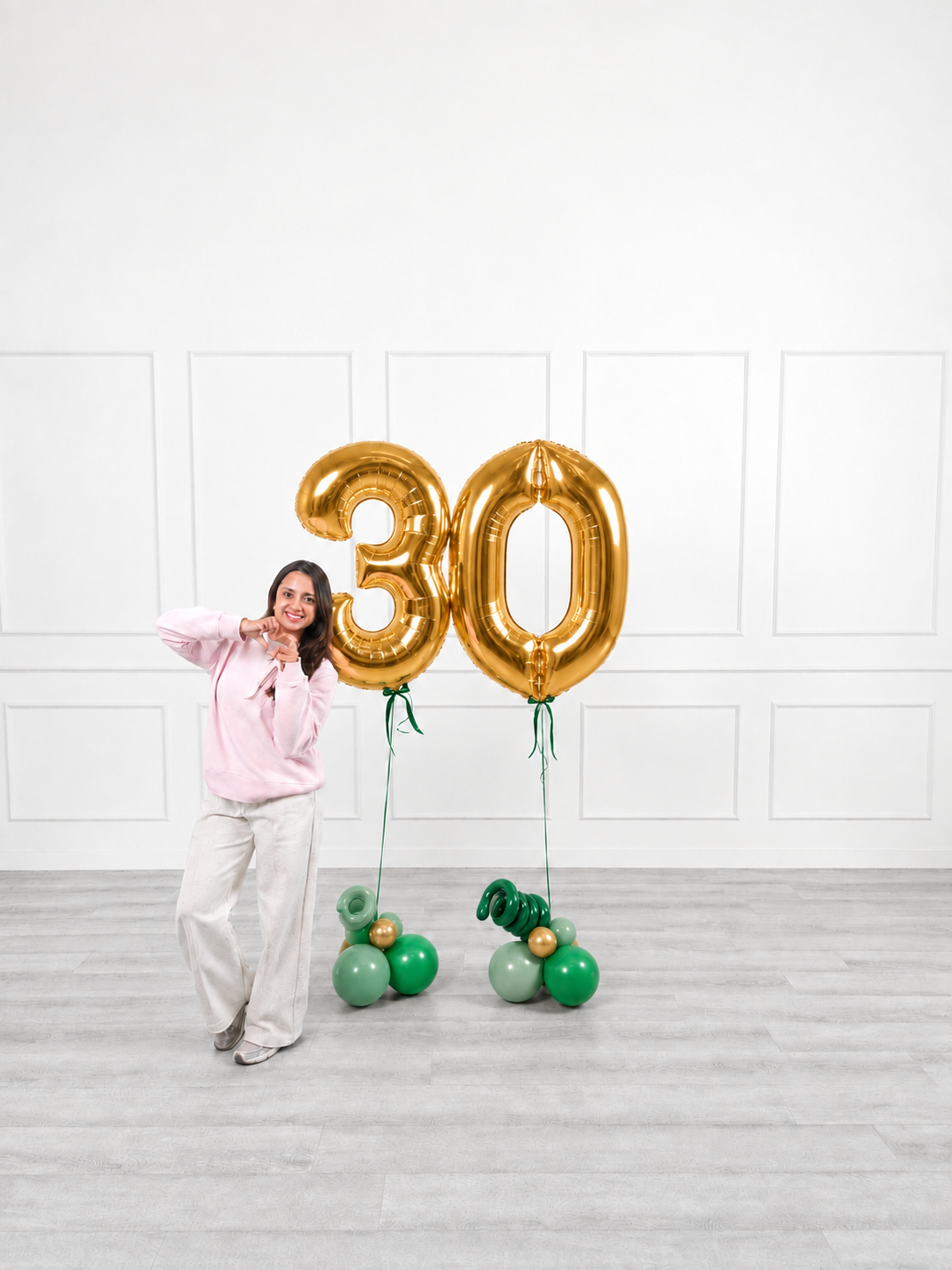 Ana Karina Balloons emerald forest foil numbers, additional product image