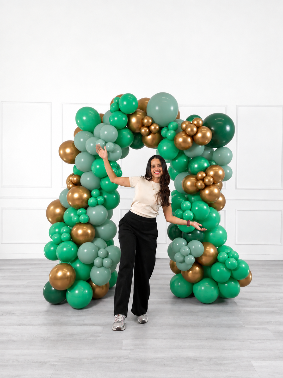 Ana Karina Balloons emerald forest organic balloon arch, additional product image