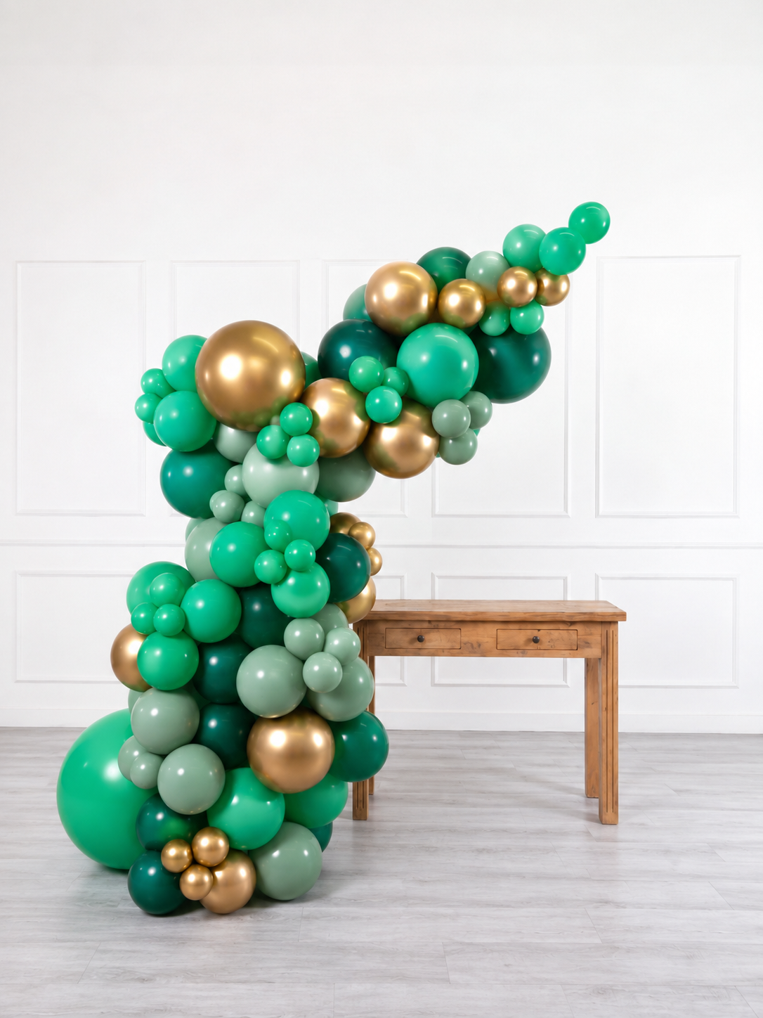 Ana Karina Balloons emerald forest freestanding balloon garland, additional product image