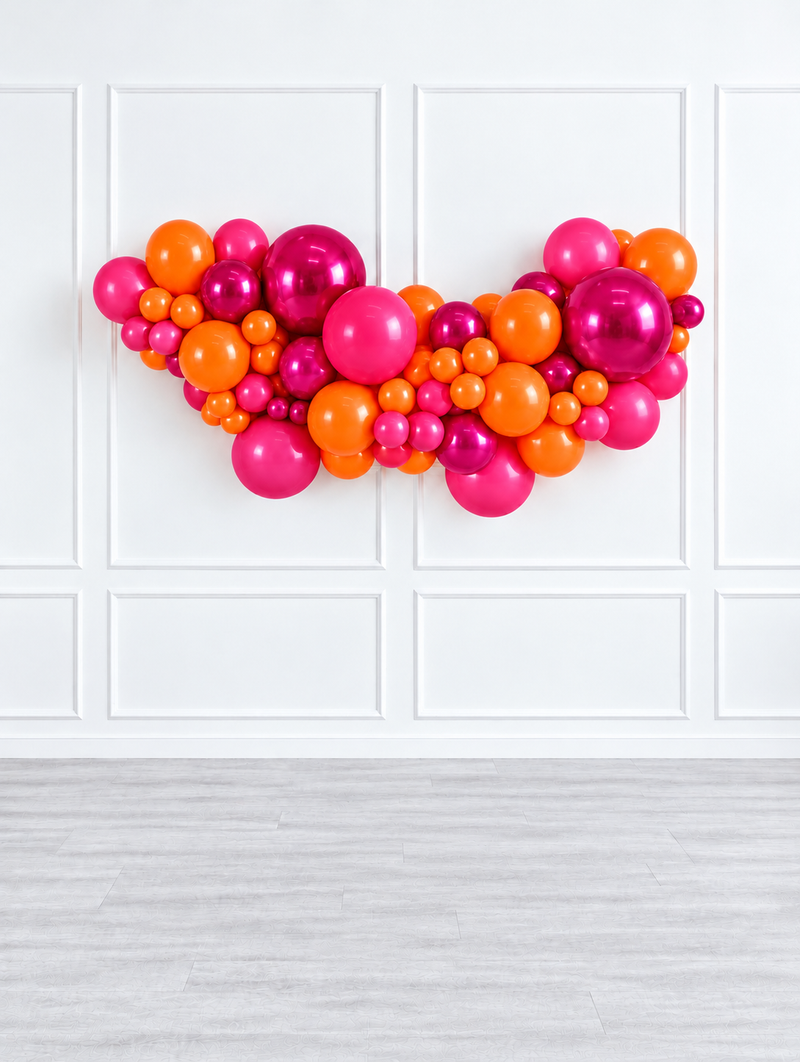 Ana Karina Balloons fire burst easy-hang organic balloon garland