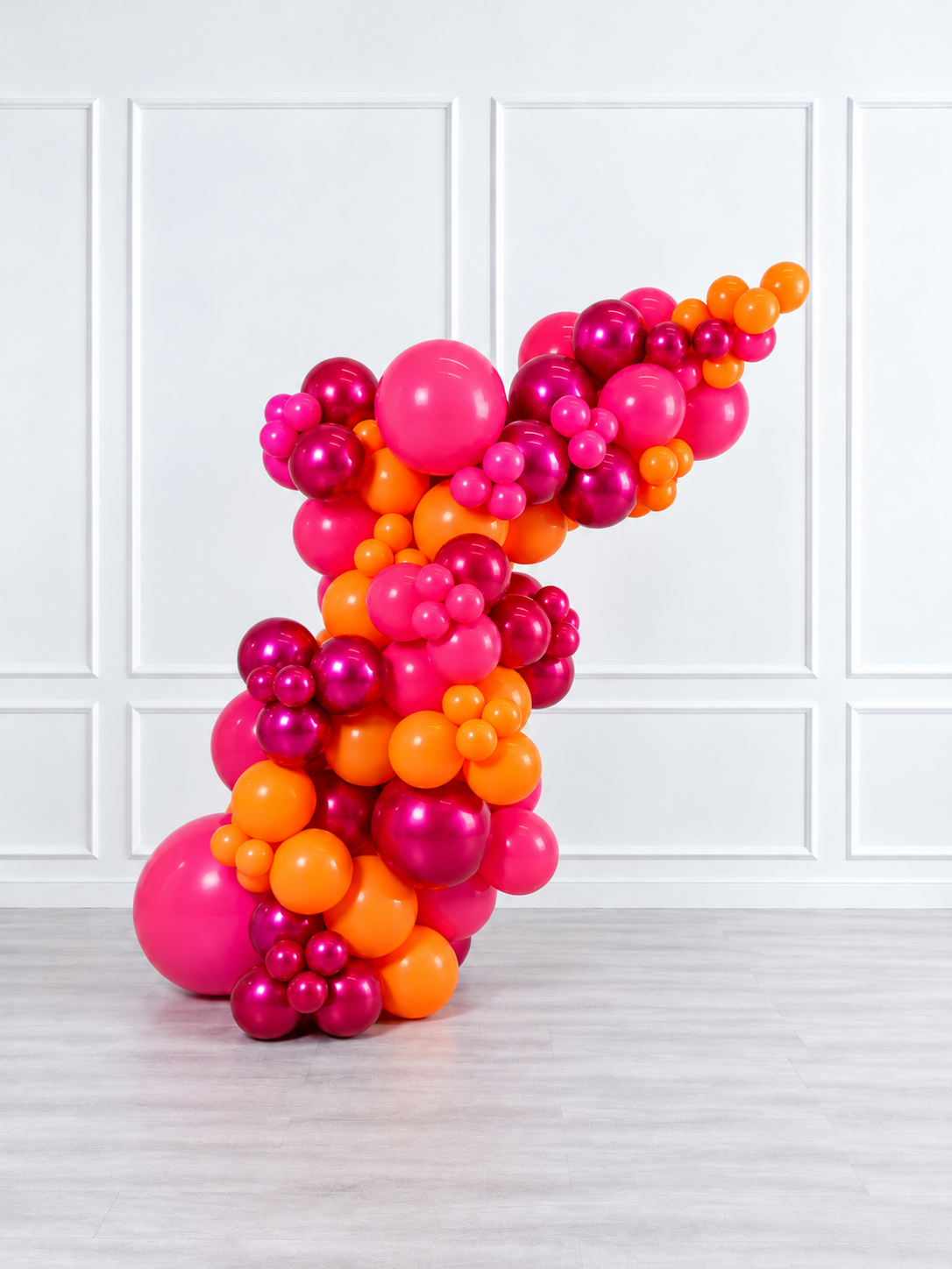 Ana Karina Balloons fire burst freestanding balloon garland