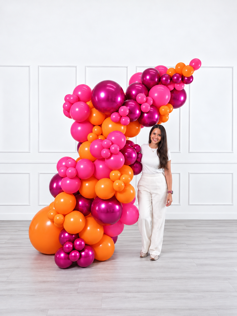Ana Karina Balloons fire burst freestanding balloon garland, additional product image