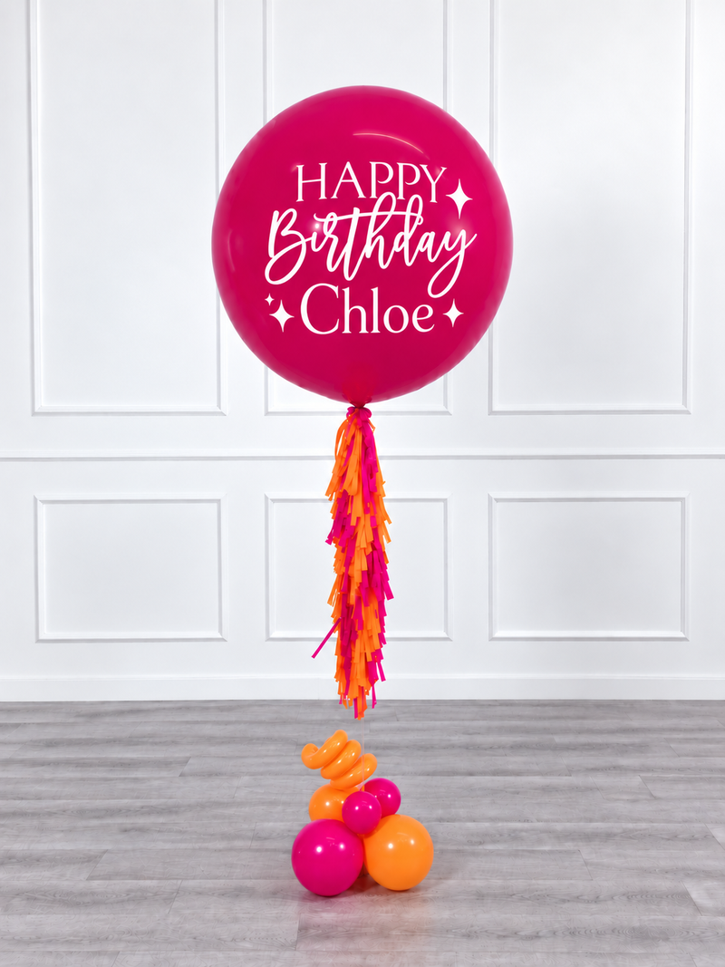 Ana Karina Balloons fire burst personalized jumbo balloon