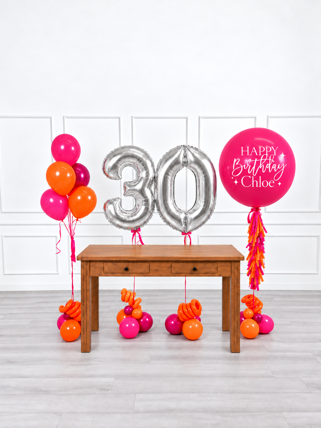 Ana Karina Balloons fire burst personalized birthday balloon set classic, additional product image