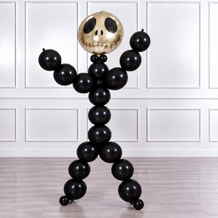 Halloween - Dancer Men Balloons - Jack Skellington - Black and Gold