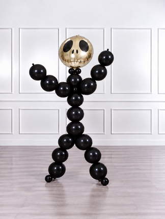Halloween - Dancer Men Balloons - Jack Skellington - Black and Gold