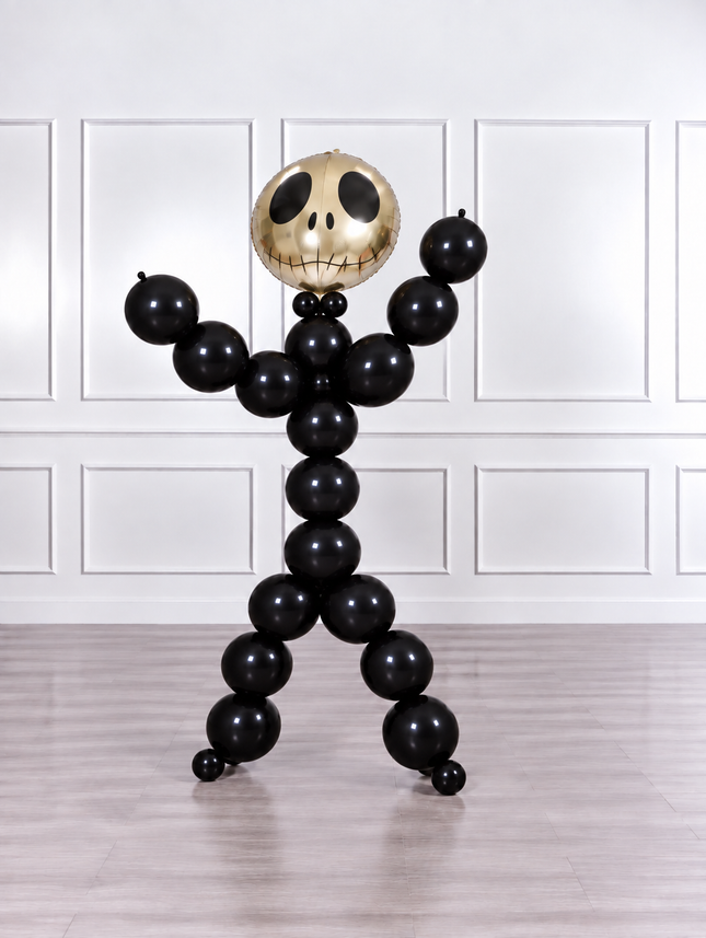 Halloween - Dancer Men Balloons - Jack Skellington - Black and Gold