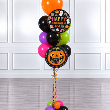 Halloween - Balloon Bunch - Happy Characters - Vibrant Fun (12 Balloons)