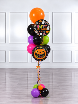 Halloween - Balloon Bunch - Happy Characters - Vibrant Fun (12 Balloons)