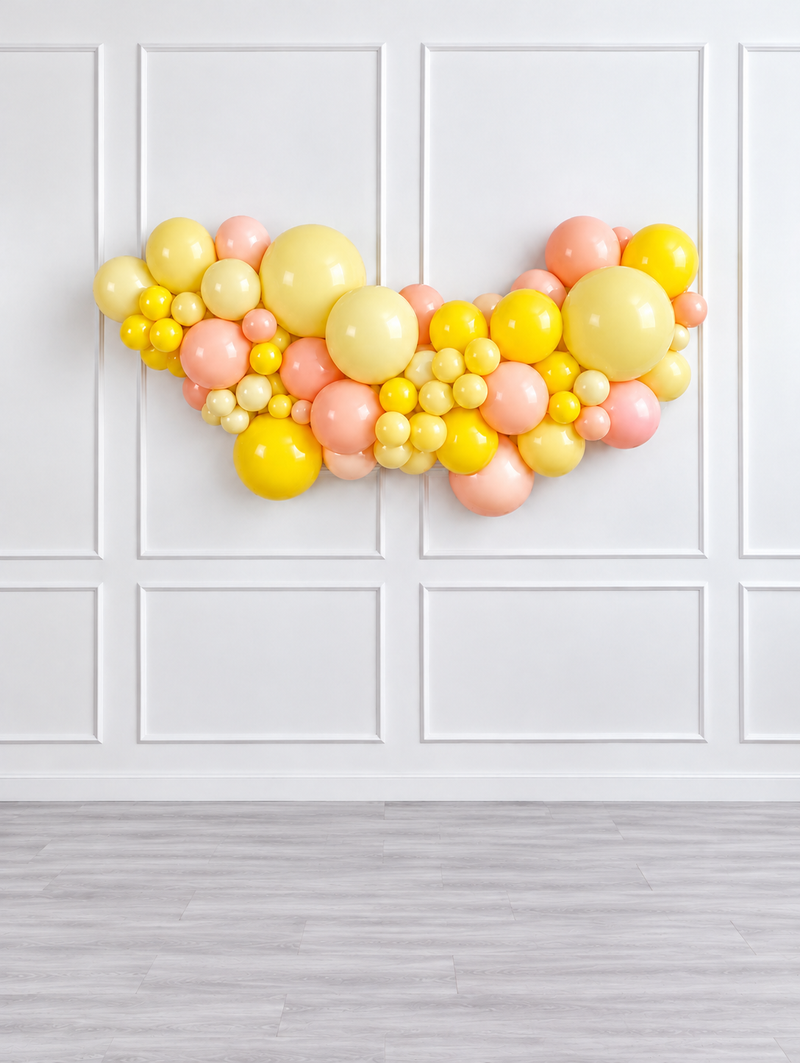 Ana Karina Balloons hello yellow easy-hang organic balloon garland