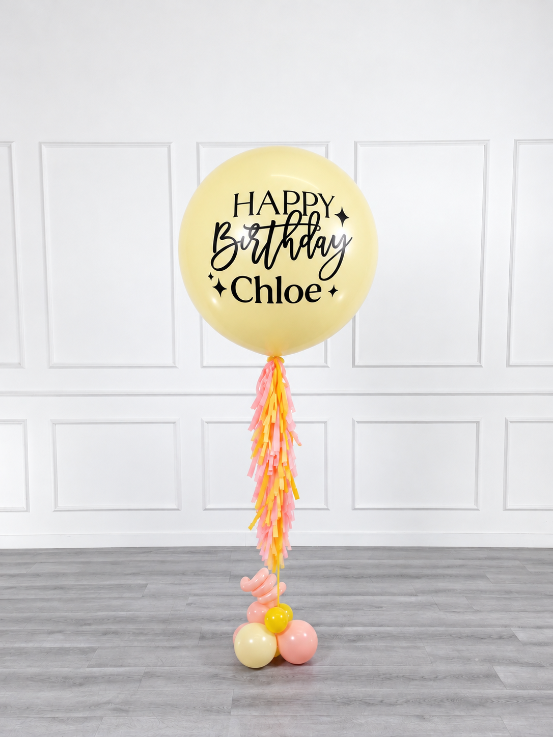 Ana Karina Balloons hello yellow personalized jumbo balloon