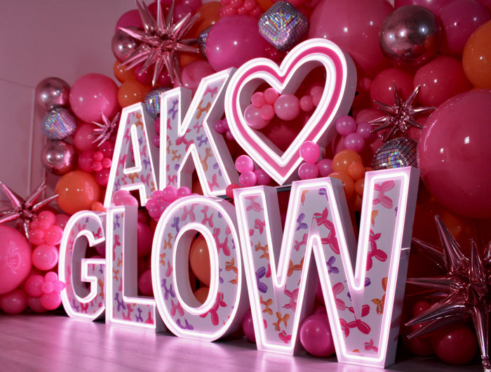 <strong>AK GLOW</strong> - Toronto's Trendiest Led Marquee Letters