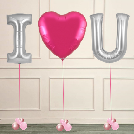 Valentine's I ❤️ U Balloon Arrangement