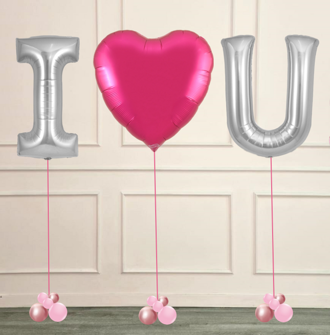 Valentine's I ❤️ U Balloon Arrangement