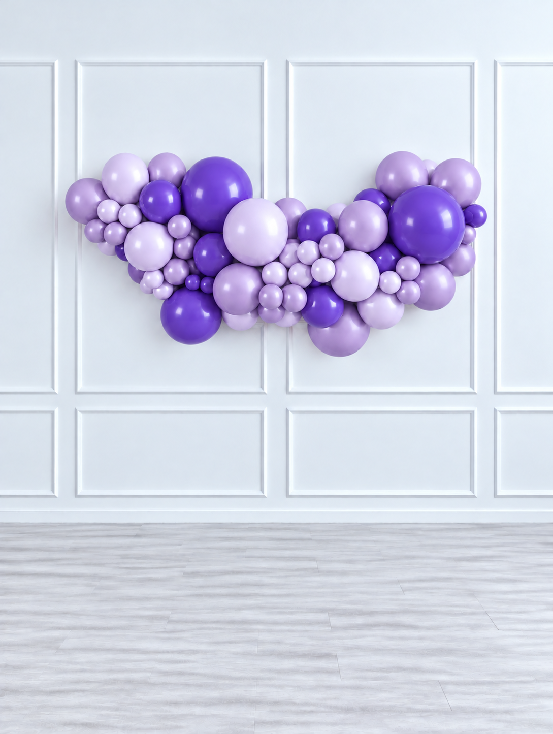 Ana Karina Balloons lilac garden easy-hang organic balloon garland