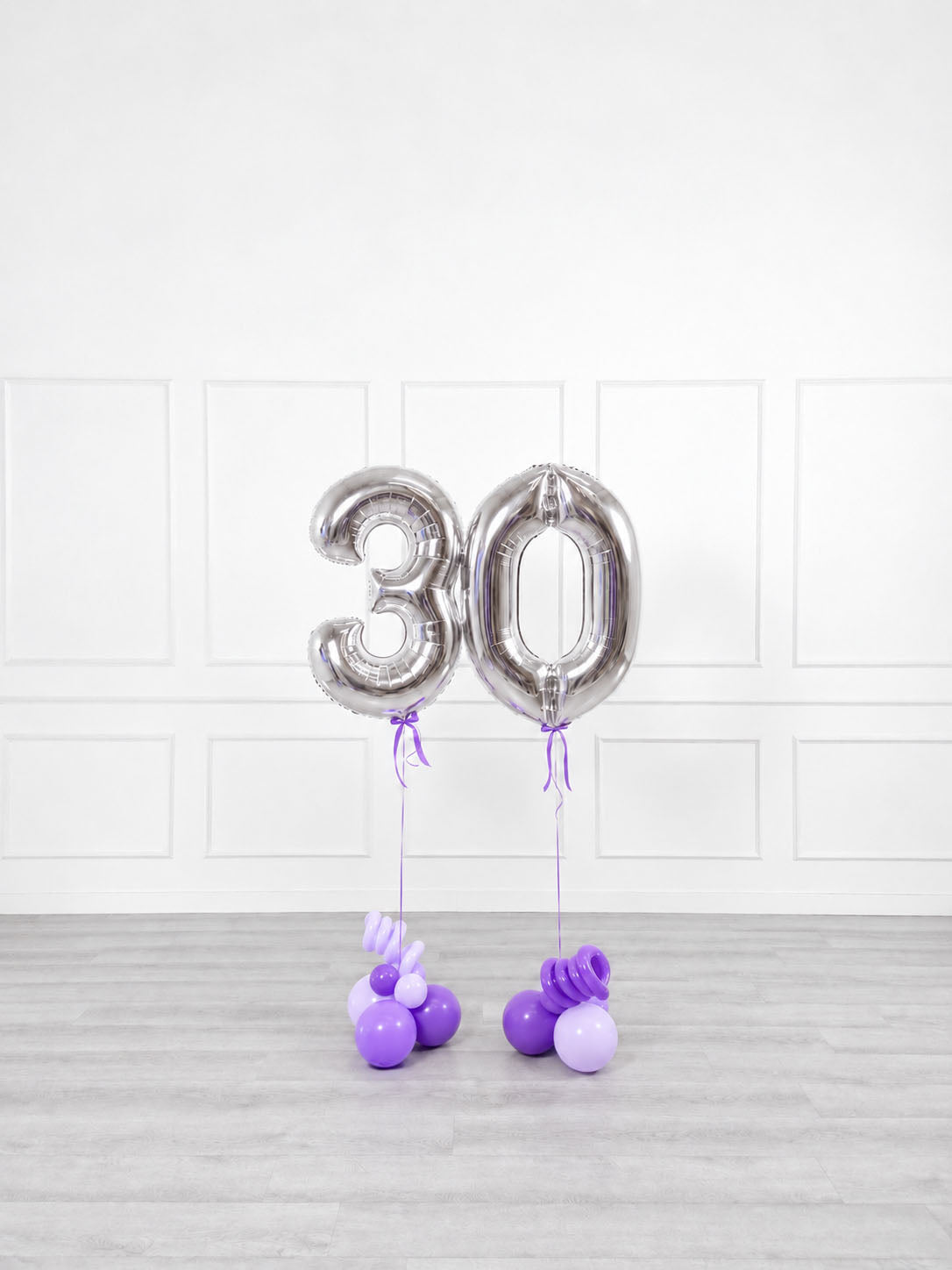 Ana Karina Balloons lilac garden foil numbers