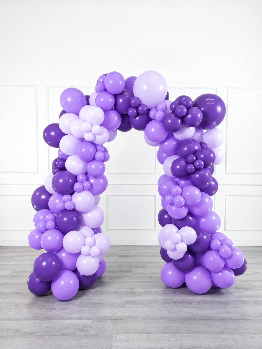 Ana Karina Balloons lilac garden organic balloon arch