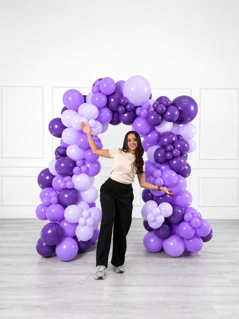 Ana Karina Balloons lilac garden organic balloon arch, additional product image