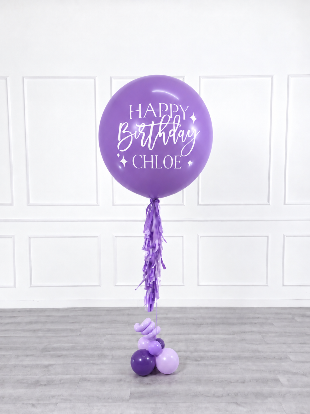 Ana Karina Balloons lilac garden personalized jumbo balloon