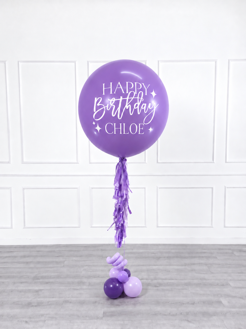 Ana Karina Balloons lilac garden personalized jumbo balloon