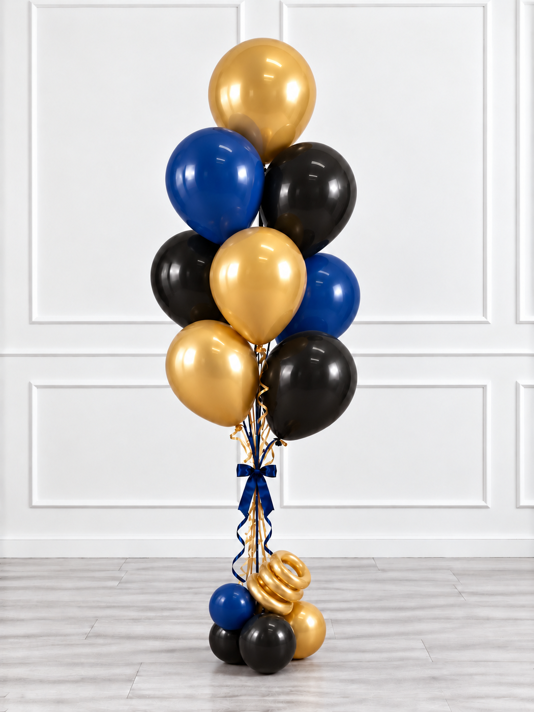 Ana Karina Balloons midnight gold balloon bunch deluxe