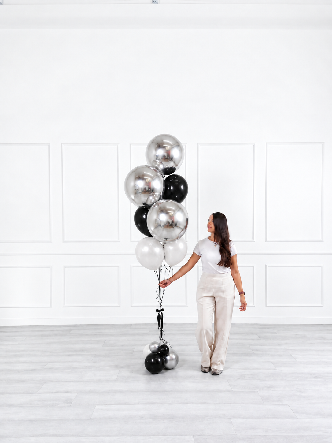 Ana Karina Balloons midnight luxe balloon bunch orbz luxe, additional product image