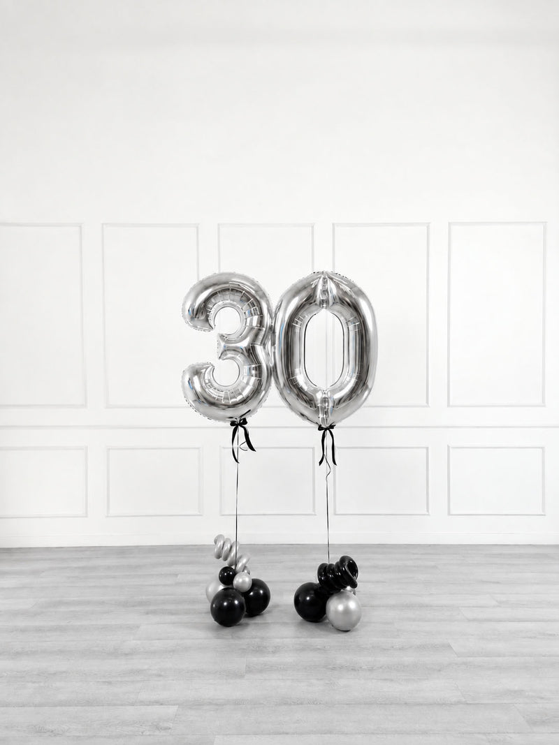 Ana Karina Balloons midnight luxe foil numbers