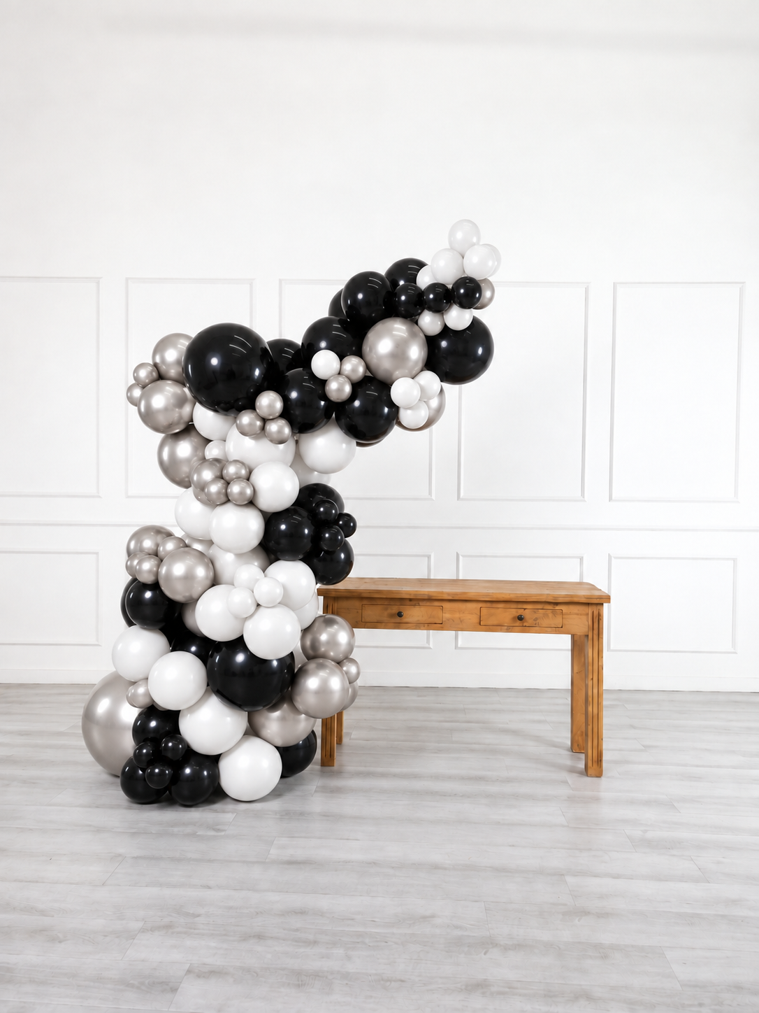 Ana Karina Balloons midnight luxe freestanding balloon garland, additional product image