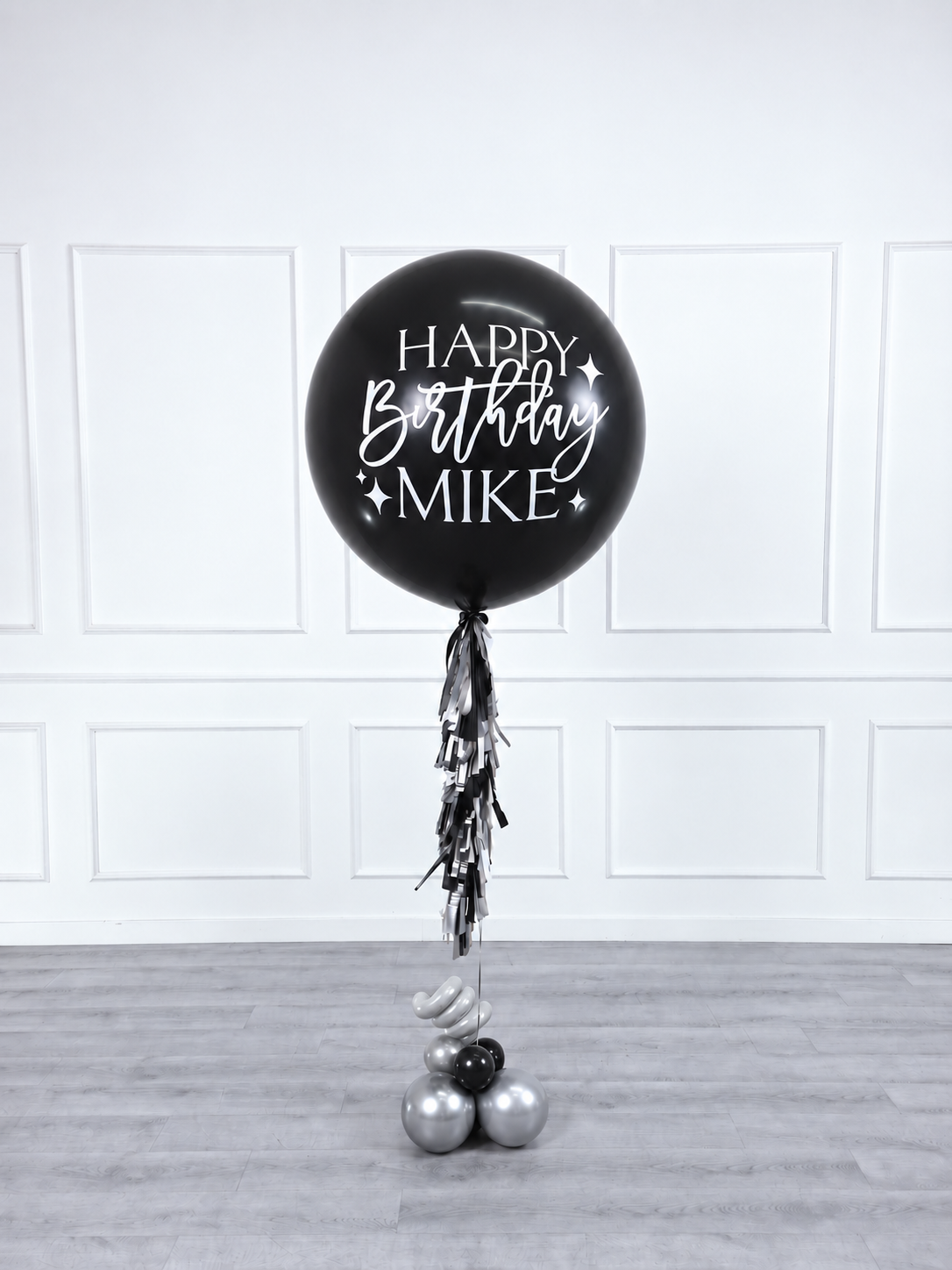 Ana Karina Balloons midnight luxe personalized jumbo balloon