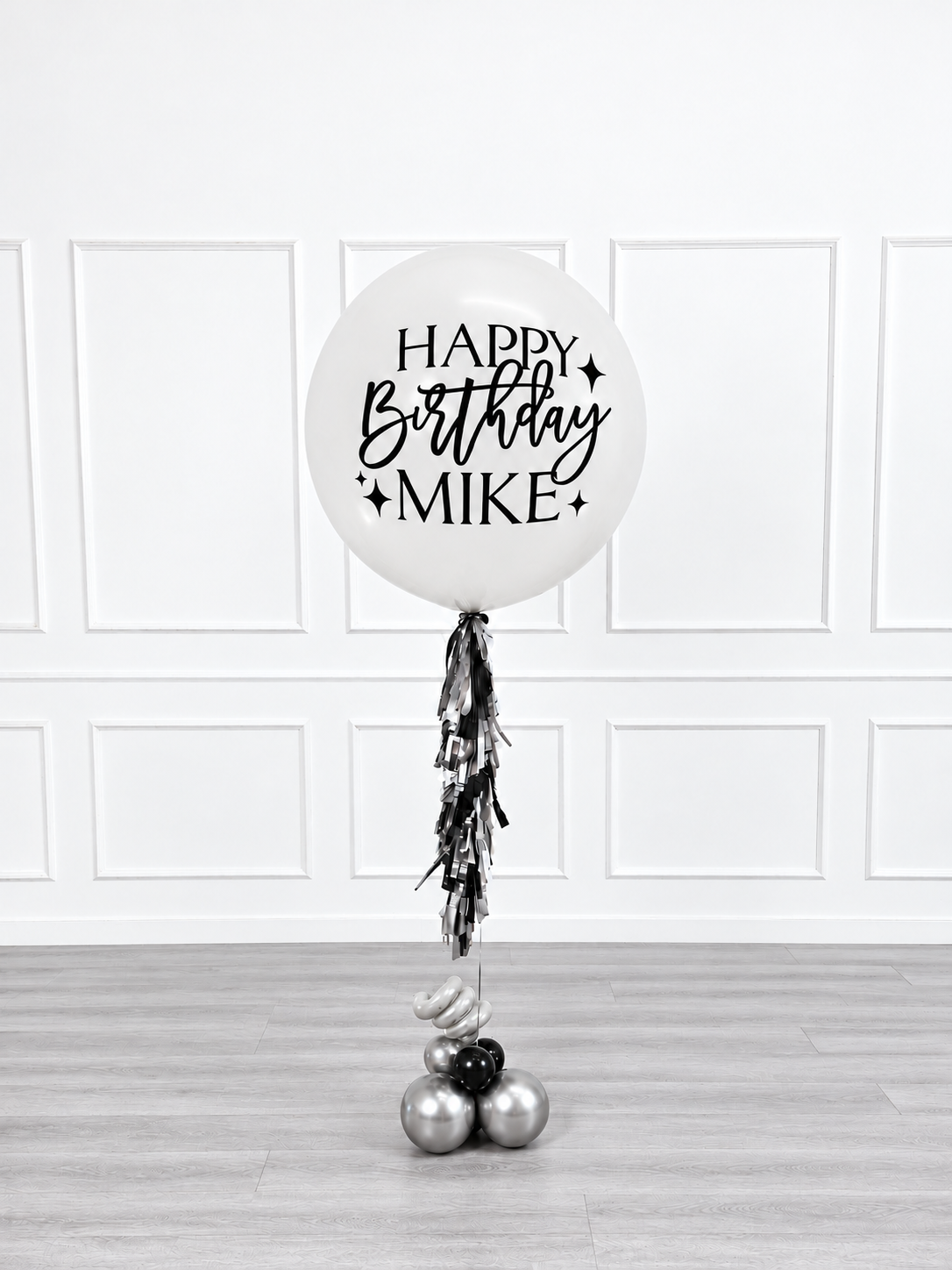 Ana Karina Balloons midnight luxe personalized jumbo balloon, additional product image
