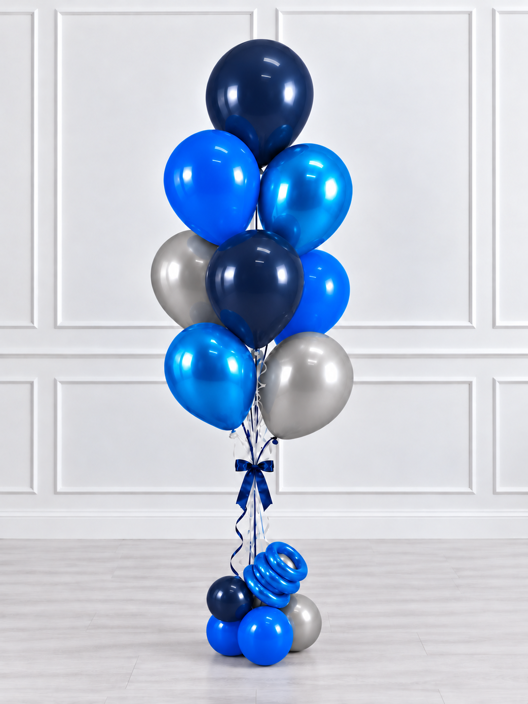 Ana Karina Balloons midnight silver balloon bunch deluxe