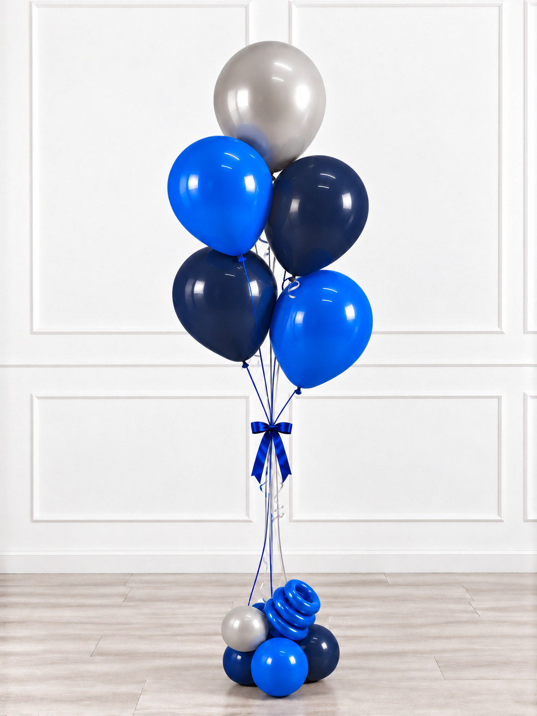 Ana Karina Balloons midnight silver balloon bunch classic