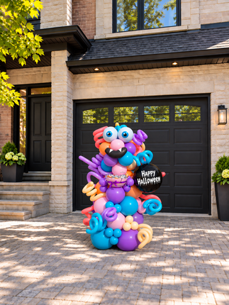 Halloween - Monster Pillar Display - Pastel Fun