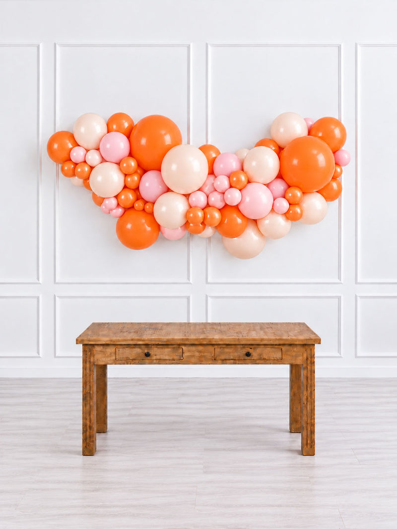 Ana Karina Balloons orange spritz easy-hang organic balloon garland, additional product image