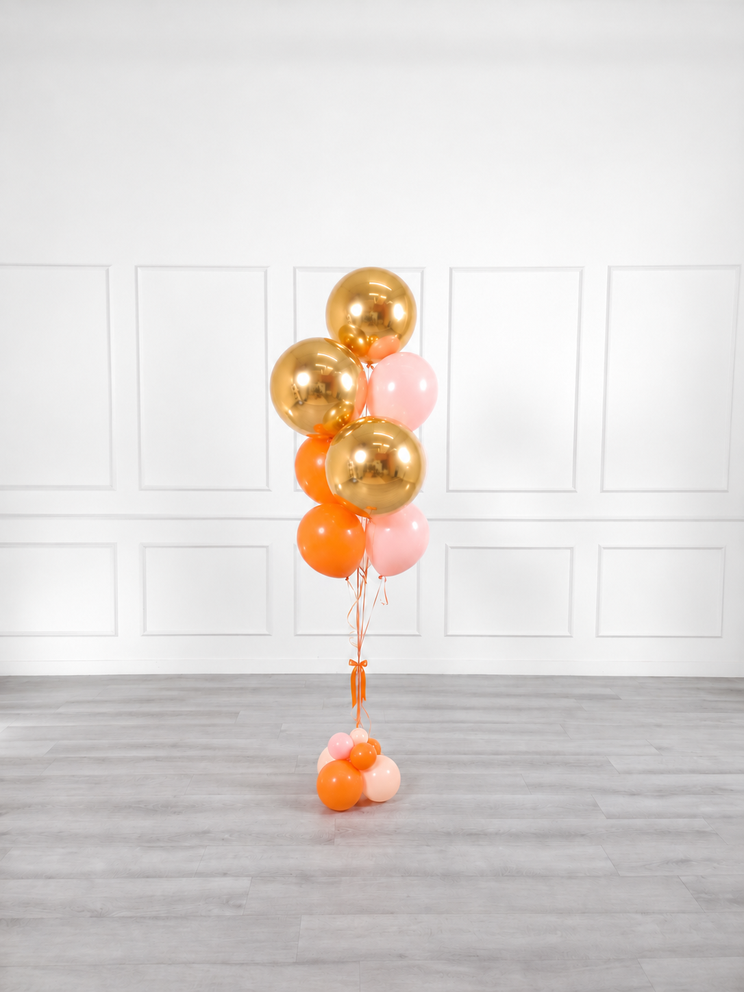 Ana Karina Balloons orange spritz balloon bunch orbz luxe