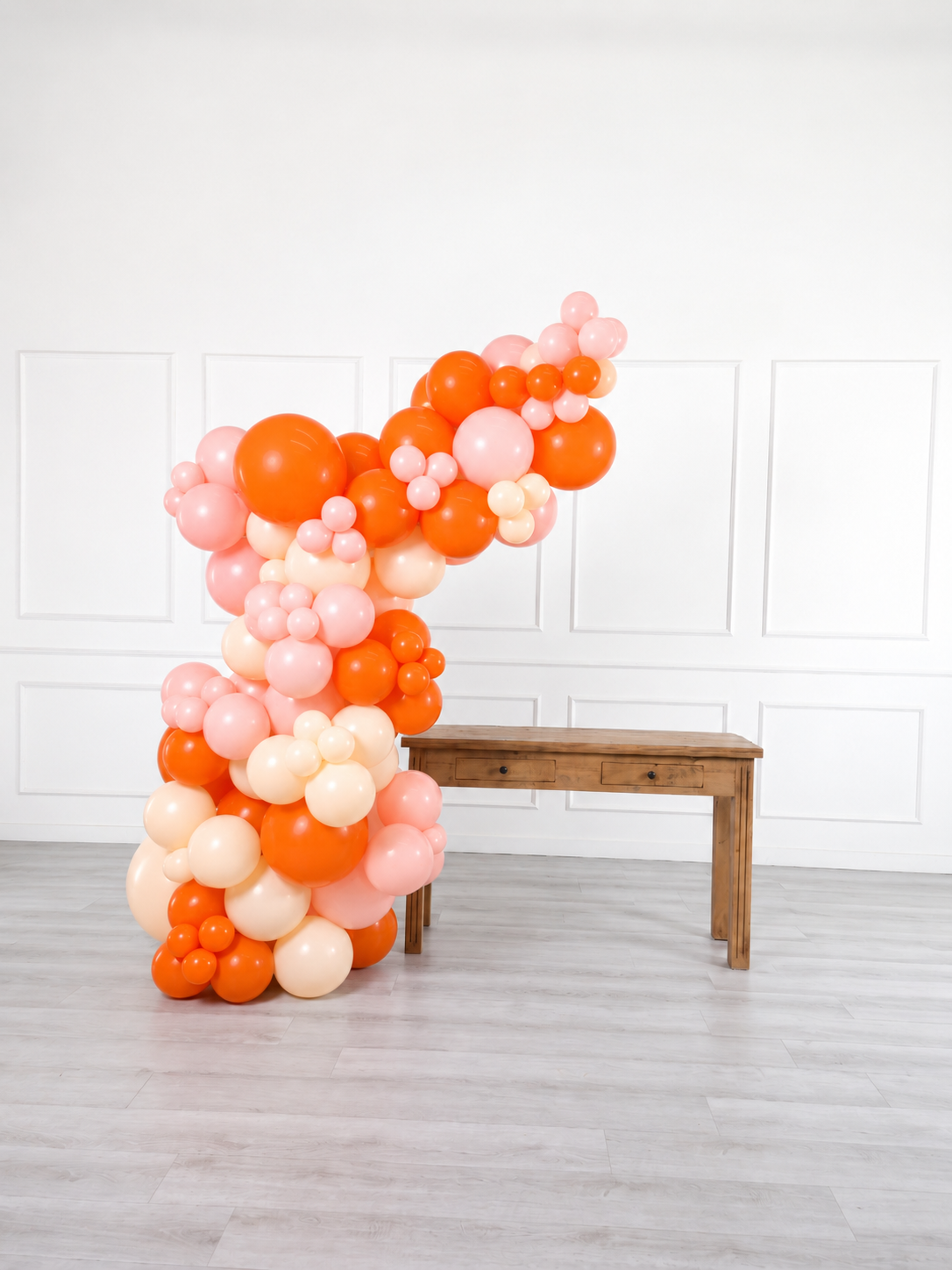 Ana Karina Balloons orange spritz freestanding balloon garland, additional product image