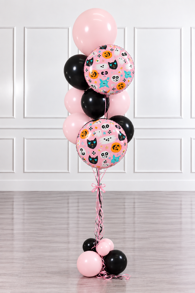 Halloween - Balloon Bunch - Halloween Characters - Pink (12 balloons)