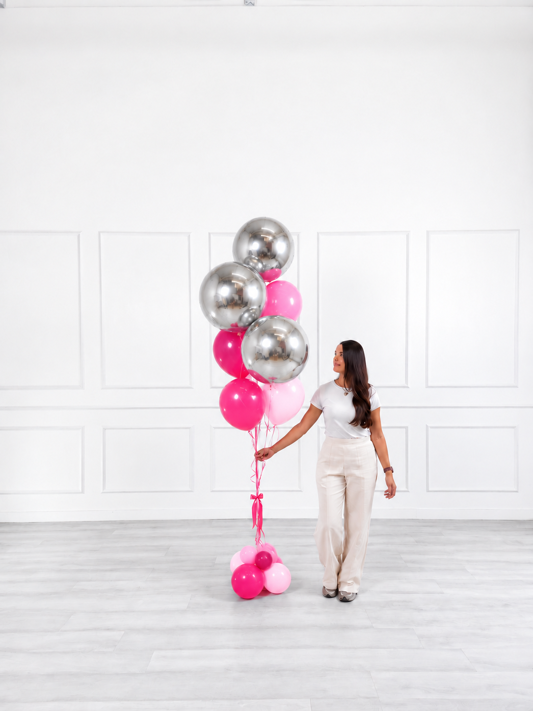 Ana Karina Balloons pink is hot balloon bunch orbz luxe, additional product image