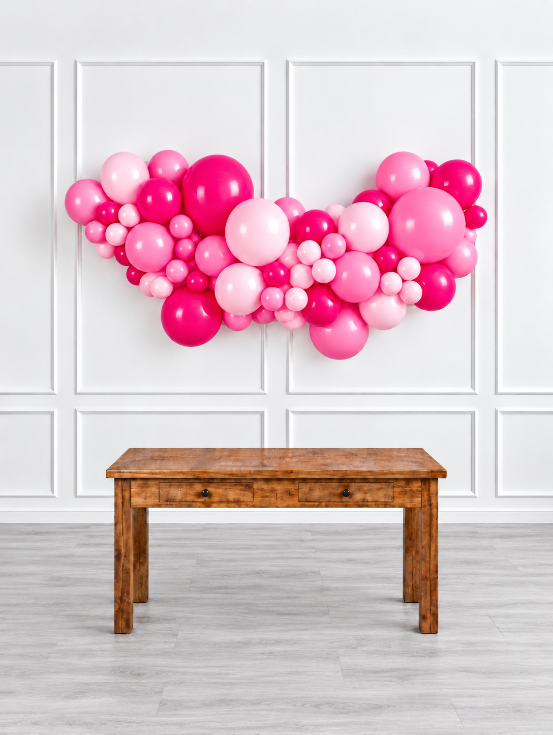 Ana Karina Balloons pink is hot easy-hang organic balloon garland, additional product image