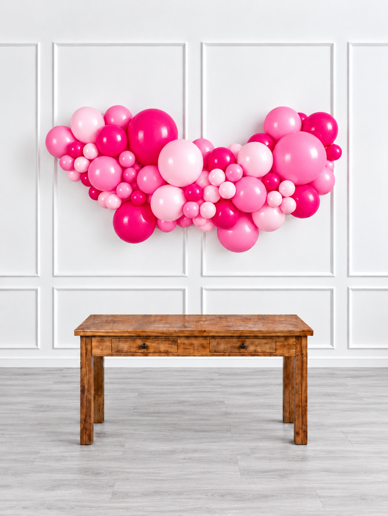 Ana Karina Balloons pink is hot easy-hang organic balloon garland, additional product image