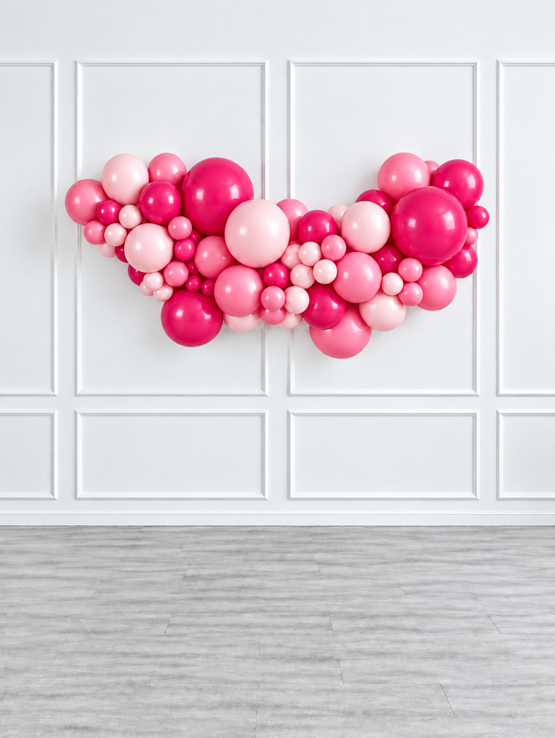 Ana Karina Balloons pink is hot easy-hang organic balloon garland