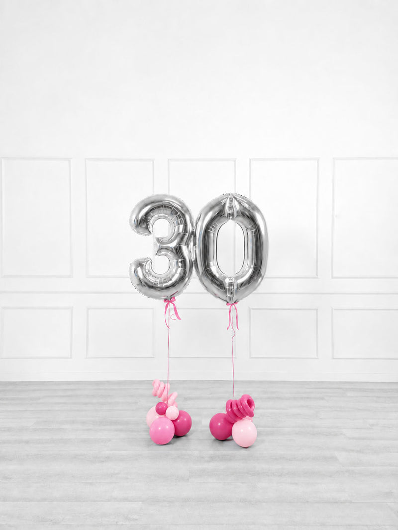 Ana Karina Balloons pink is hot foil numbers