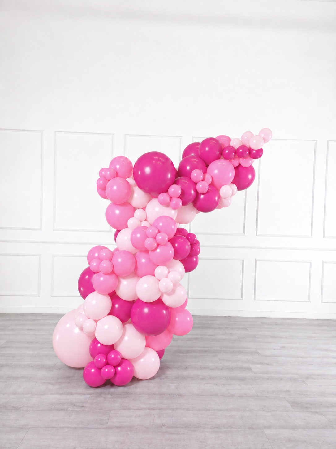 Ana Karina Balloons pink is hot freestanding balloon garland