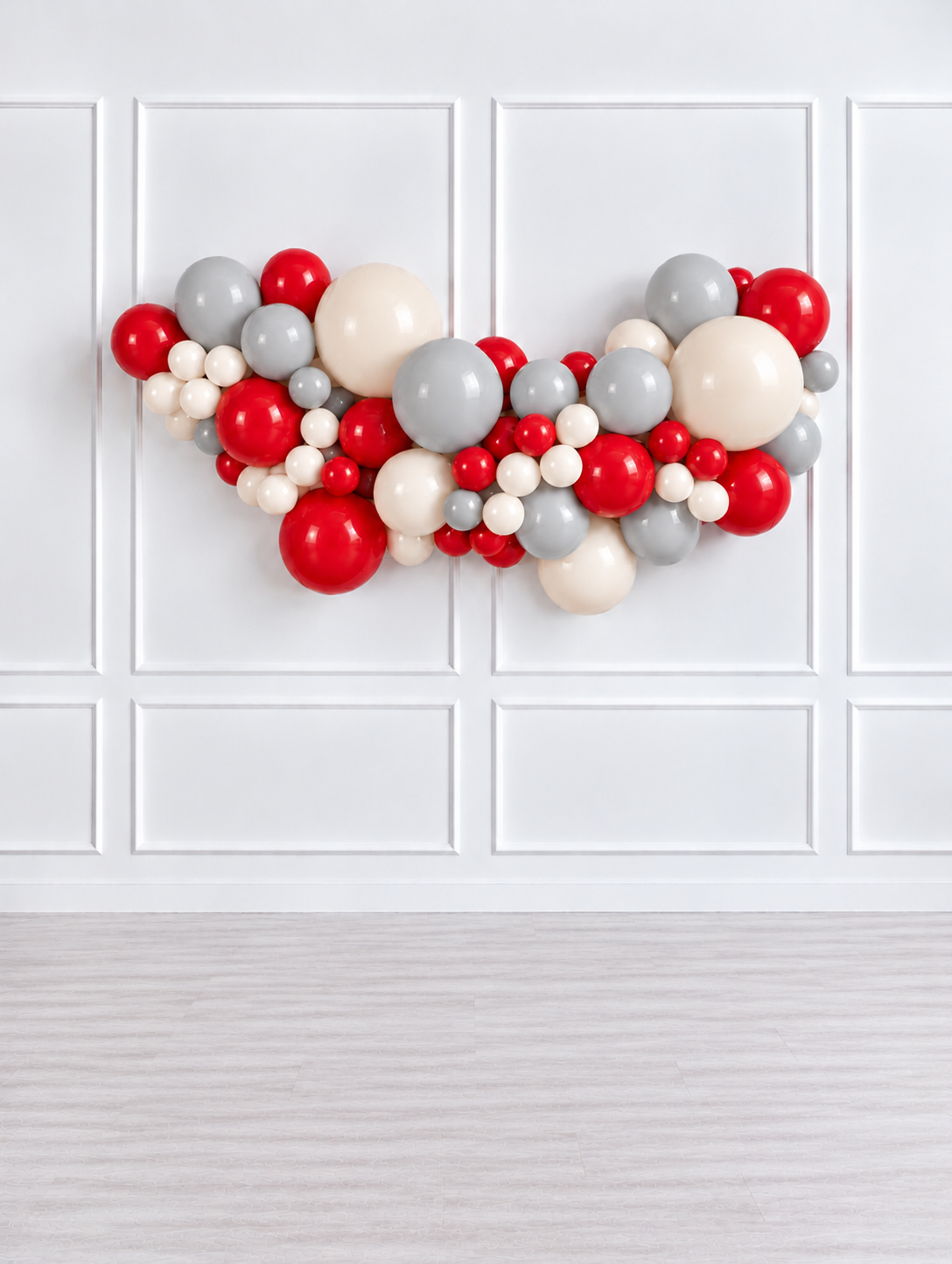 Ana Karina Balloons scarlet frost easy-hang organic balloon garland