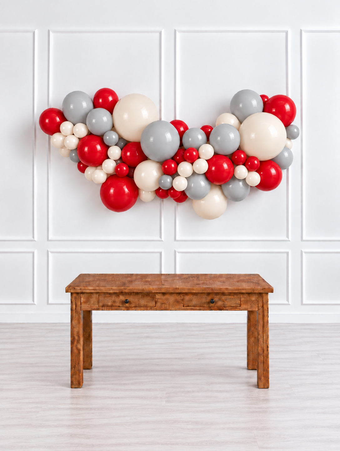 Ana Karina Balloons scarlet frost easy-hang organic balloon garland, additional product image