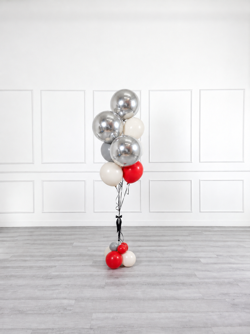 Ana Karina Balloons scarlet frost balloon bunch orbz luxe