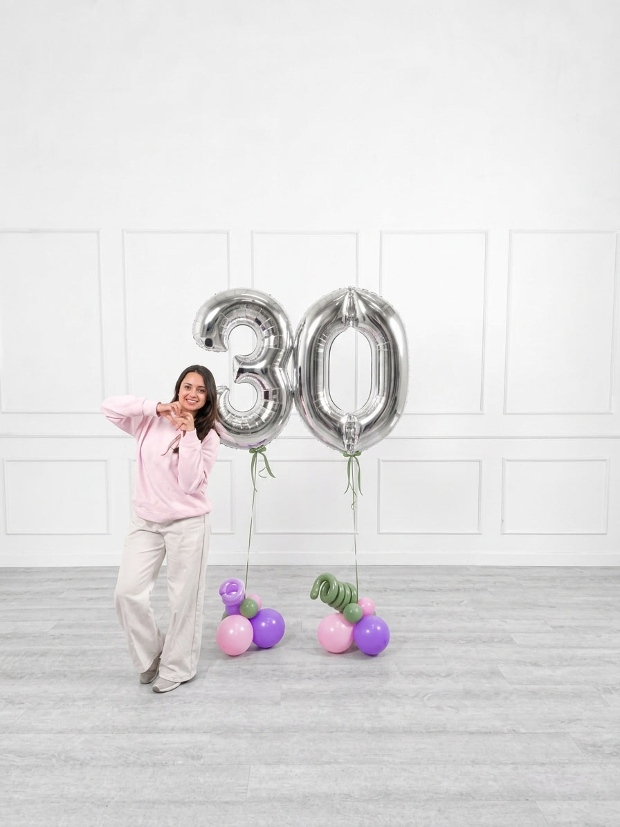 Ana Karina Balloons secret garden foil numbers, additional product image