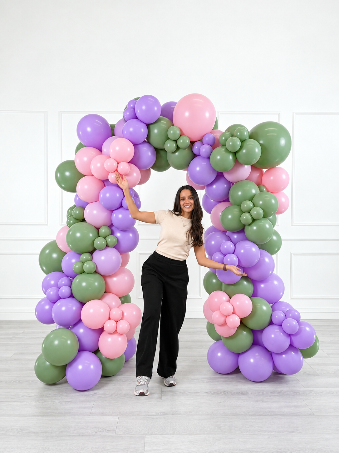 Ana Karina Balloons secret garden organic balloon arch, additional product image