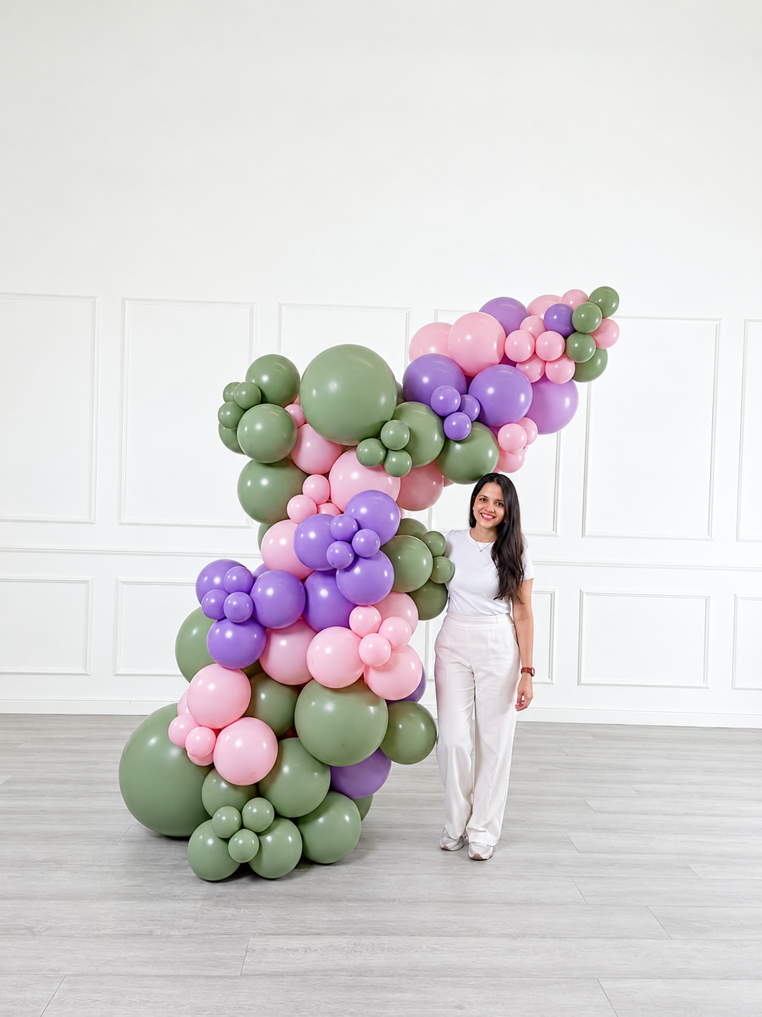Ana Karina Balloons secret garden freestanding balloon garland, additional product image